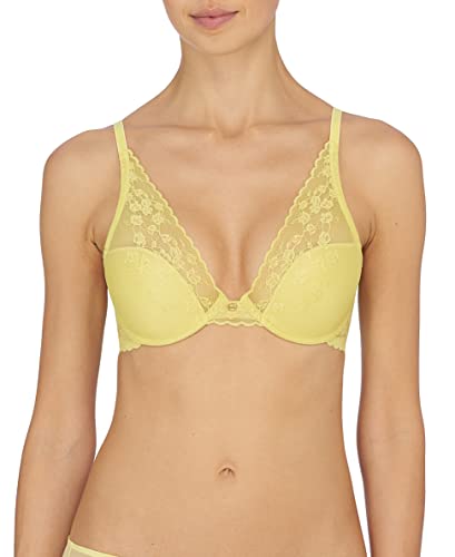 Natori Women's Cherry Blossom Convertible Contour Bra, Citrine, 32DD