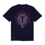 Dolly Noire League of Legends Maglietta Kai'Sa, Blu Scuro – Unisex, T-Shirt in 100% Cotone con Stampa, Collezione Ufficiale (IT, Testo, XL, Regular, Regular)