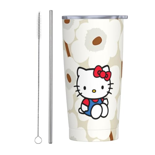 Asamike �X�e�����X�| �^���u���[ �t�^�t�� 590ml �R�[�q�[�J�b�v �A�j�� ���킢�� �n���[�L�e�B �ۉ� �ۗ� �^���u���[ �}�O�J�b�v �X�g���[�ƃX�g���[�u���V�t�� �����^�� ���� �R�[�q�[ �r���[ ��e�� �J�b�v ������ �{�g��