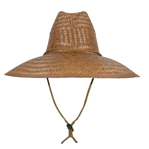 Sombrero CTM Lifeguard de palma con ala ancha miniatura 1