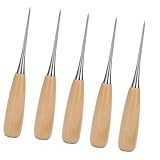 Strumento professionale per calzolai Punteruolo ergonomico con manico in legno per accesso...