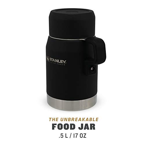 Stanley Master Unbreakable Food Jar 0.5L / 17OZ Foundry Black, Lunchbox houdt 10 uur warm, of koud, Dubbelwandige… - Image 3