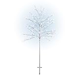 Alpine Corporation 58'H Indoor/Outdoor Frosty Christmas Snowflake Tree with LED Lights , Christmas Decoration