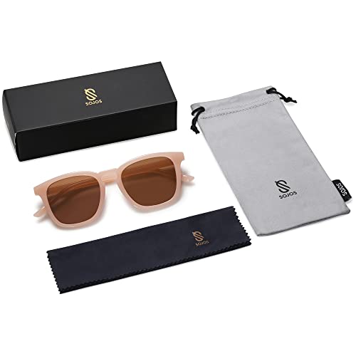 SOJOS Polarized Sunglasses for Women Men Classic Large Vintage Style Shades