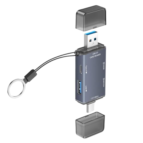 Adaptador OTGS Multifunción USB3.0 con Lector Tarjetas HDMiCompatible Y SD3.0 TF3.0 para Teléfonos Y Cámaras