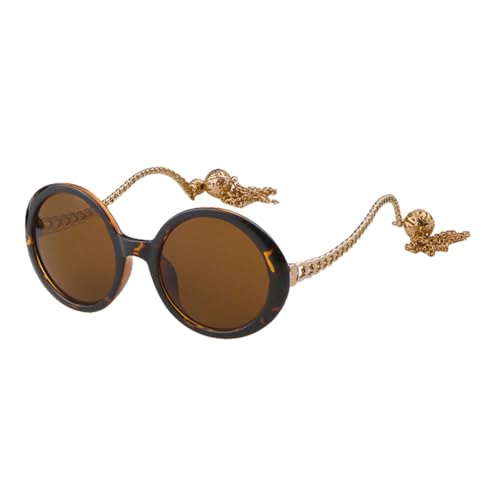 Lunettes de soleil rondes pour rayonner en festival avec franges bohèmes