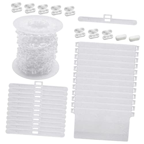 HOLIDYOYO 1set Vertical Blind Bottom Weights and Chains Easy to Install for Living Room Bedroom and Home Office