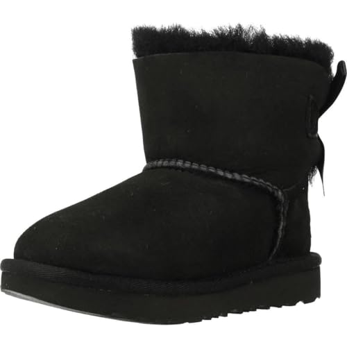 Other Leather UGG Mini Bailey Bow Ii, Stivali Classici Unisex - Bambini e ragazzi, Nero, 27.5 EU