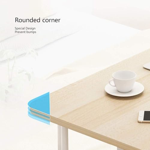 Overbed Tables wirh Wheels Simple Bedroom Bed Height Adjustable Mobile Bedside Desk for Bedroom Office