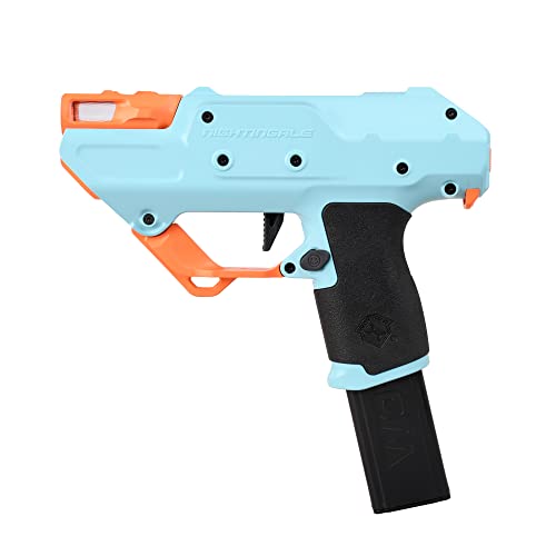 Worker Nightingale Blaster Pro, Strong Magnetic Semi-Auto Flywheel Half Dart Blaster Pistol Toy Free Diy (Battery Not Included) Blue #TOP10