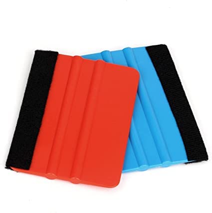 Raclette en Feutre pour Vinyle,2 PCS Film Scraper Raclette de Voiture Decal Spatule Raclette Plastique Raclette Vitre