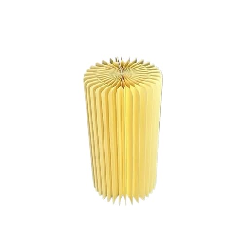 Anniversaire réussi avec le cylindre pliable en papier jaune H60cm fini le mobilier encombrant