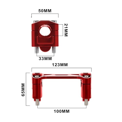 Support de guidon moto en acier pour projecteur XR150L Riser robuste