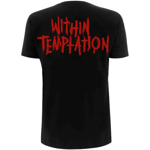 Within Temptation T Shirt Purge Outline Rouge Face Nouveau Officiel Femme Skinny Size S