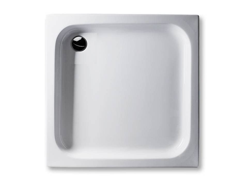 Duschwanne aus Acryl, wählbar: 6,5cm oder 15cm tief im Becken, weiß, verschiedene Größen, rechteckig, aus deutscher Produktion (weiß, 90 x 90 x 15cm)