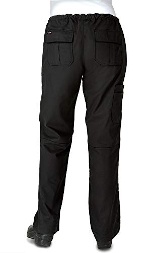 Womens Stretch Drawstring Chef Pant(Large)