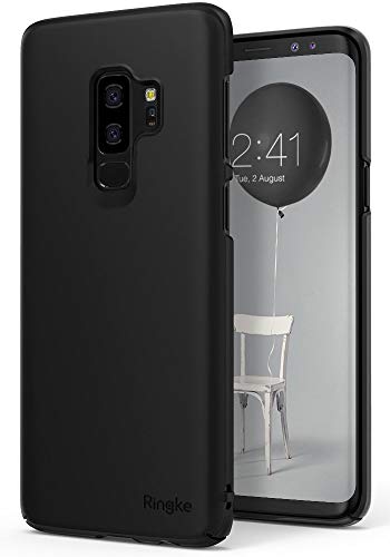Ringke Slim Series Compatible Galaxy S9 Plus Case Dazzling Slender Laser Precision Cutouts Fashionable & Classy Superior Steadfast Bolstered PC Hard Cover Galaxy S9 Plus - SF Black