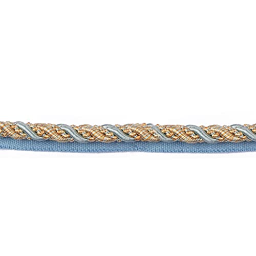 BEL AVENIR Twisted Lip Cord Trim 0.27 inch 13 Yards Upholstery Piping Trim