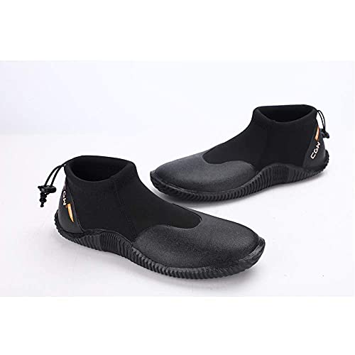 Neoprene Diving Dive Boots Scuba Snorkeling With Anti-Slip Rubber Sole For Water Sports(Mens 7/Womens 8) Black #TOP1