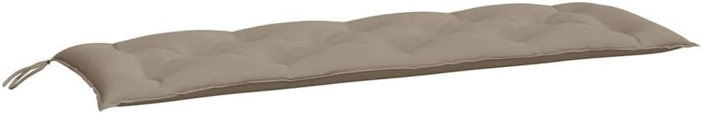 Taupe Oxford Fabric Bench Cushion 59.1x19.7x2.8 Inch Water Repellent Non-Slip Design for Outdoor Patio Furniture Garden Bench and Indoor Seating Comfort