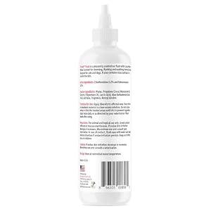 All Natural Ear Flush for Dogs & Cats, 0.2% Ketoconazole & 0.2% Chlorhexidine Ear Flush and Vet-Strength Ear wash with a Light Scent (USA) (Ketoconazole & Chlorhexidine Ear Flush, 12 oz) All Natural Ear Flush for Dogs & Cats, 0.2% Ketoconazole & 0.2% Chlorhexidine Ear Flush and Vet-Strength Ear wash with a Light Scent (USA) (Ketoconazole & Chlorhexidine Ear Flush, 12 oz)