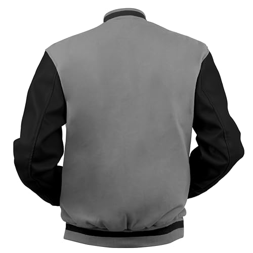 Image of Baseball Wool Letterman Varsity Faux Leather Sleeve For Men | Wool Varsity Bomber Jacket