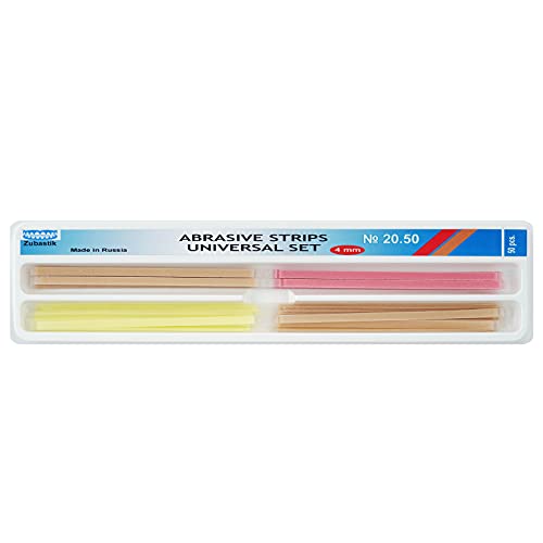 Dental Abrasive Strips for Contouring (Gross Reduction/Contouring/Finishing) 50 pcs (Cormed) (3 mm Wide)