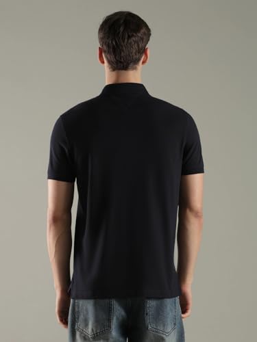 Image of Solid Regular fit Cotton Polo t-Shirt
