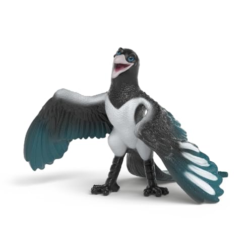 SCHLEICH DIE Schule DER MAGISCHEN Tiere | Pinkie 14956 | Tierfigur Elster aus dem Film | detailgetreue Sammelfiguren | tolles Geschenk für Kinder & Sammler | Spielfigur ab 3 Jahren | 8 x 9 x 7 cm