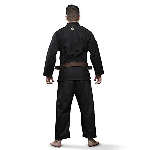 Kimono Jiu Jitsu Atama Trançado Classic - Preto-A2