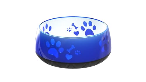 Hundenapf für Kleine und Große Hunde, Futter- und Trinknapf S/M/L Rutschfest (S 330ml, Blau)