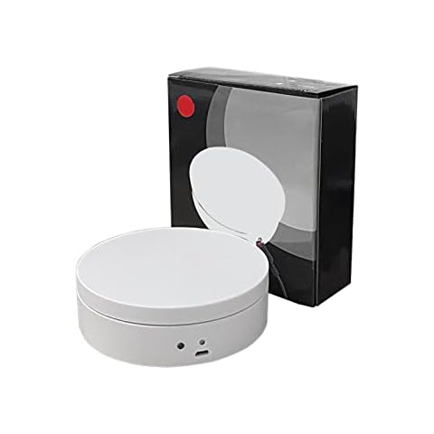 EKDJKK Electric Rotating Display Stand, 360 Degree Motorized Rotating Turntable Display Stand with USB Power Cable for Photography Products and Shows, Jewelry, Watch, 3D Models Cover