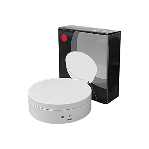 EKDJKK Electric Rotating Display Stand, 360 Degree Motorized Rotating Turntable Display Stand with USB Power Cable for Photography Products and Shows, Jewelry, Watch, 3D Models