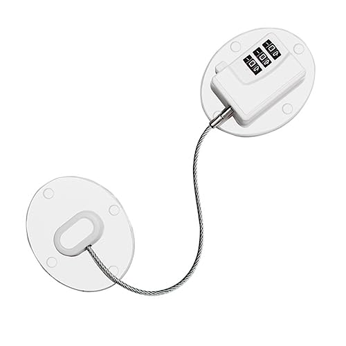 WEKAMOS Cerradura de Seguridad para Frigorífico y Ventanas Protección Infantil Bloqueo Multifuncional Instalación para Armarios y Blanco