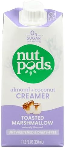 NUTPODS Toasted Marshmallow Unsweetened Dairy Free Creamer, 11.2 FZ