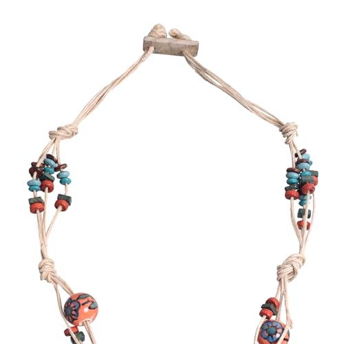 Image of AAKRITI ART CREATIONS Boho & Tribal Handcrafted Ethnic Necklace Collection | Multicolour Pendants, Mandala, Lotus & Dreamcatcher Designs | Artisan Lariat, Collar & Statement Jewelry for Women