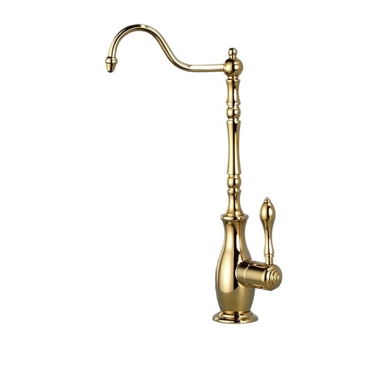 Robinet de purificateur Feng Shui en laiton massif luxe or titane