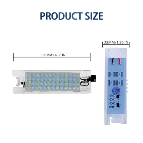2 luces de matrícula para Fiat Marea solucione bombilla fundida trasera nocturna 46786572 3