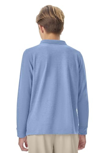 Image of Classroom School Uniforms Big Kid Long Sleeve Pique Polo CR835Y
