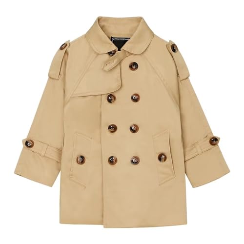 BINPAW Boys Trench Coat Double Breasted Dress Coats