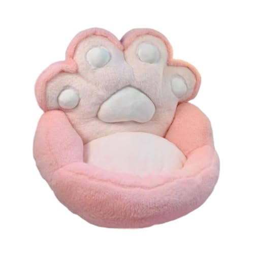 Gralara Sofá Individual para relajación, Mueble con diseño de Gato, Asiento Ideal para Lectura en Oficina y Sala, Rosa