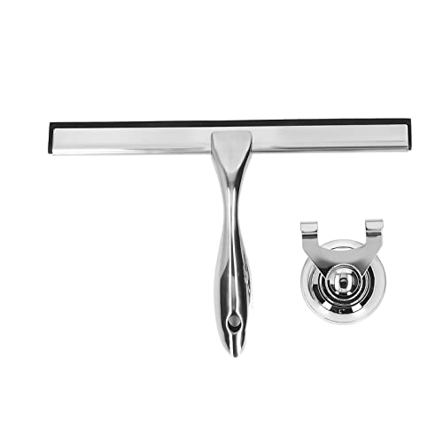 Rasqueta de acero inoxidable para ventana, ducha, rasqueta limpiacristales para oficina y baño