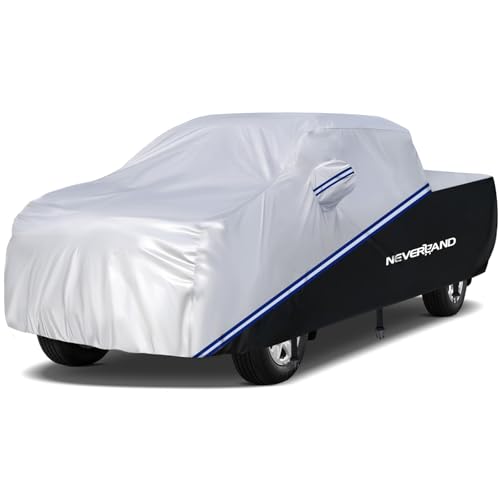 NEVERLAND Truck Cover Waterproof All Weather - 10 Layers Heavy Duty Pickup Truck Cover Outdoor Indoor for Ford f150/Dodge Ram 1500/Chevy Silverado/GMC Include Mirror Pocket (Length 232 to 242 inch)