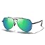 A|black Frame/Green Mirror Lens