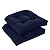 downluxe Outdoor Chair Cushions Set of 2 for Patio Furniture, Waterproof Tufted Overstuffed Patio Furniture Cushions, Thick Outdoor Seat Cushion, 19" X 19" X 5", Navy
