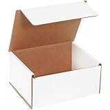 Box USA White Shipping Boxes 6'L x 5'W x 3'H, 50-Pack - White Box Crush-Proof Mailers for Packaging, Storage, Gifts or Bulk Business Orders
