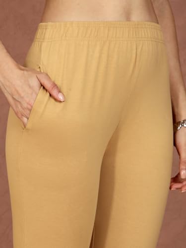 Image of TWIN BIRDS Women Cotton Blend Kurti Pants | Sleek Ethnic Daily Trousers
