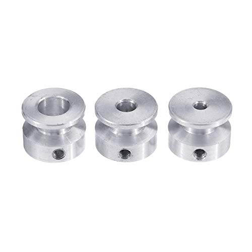 Polea de correa trapezoidal de aluminio de 20 mm compatible con eje de motor 3
