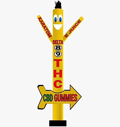 20ft Delta 8 Air Inflatable Dancer for Smoke Shops