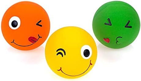 smiley face squeaky toy